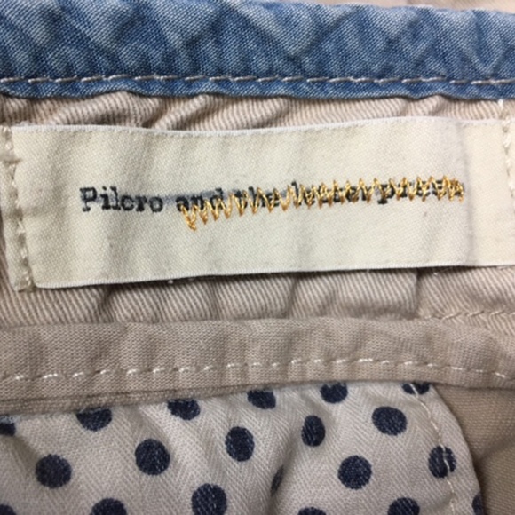Pilcro And The Letterpress Embroidered Khaki Chino Hyphen Pants - Picture 6 of 12